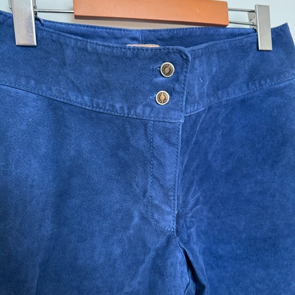 Vintages skotts suede real leather deep navy pants y2k rodeo western vibes 8 - Picture 6 of 10